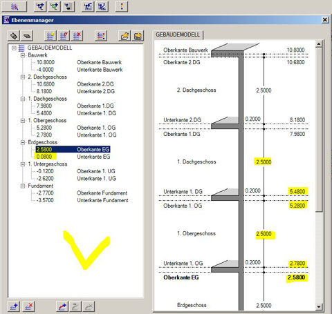 Höhe der Bauwerkstruktur in Nemetschek Allplan 2012 ändern