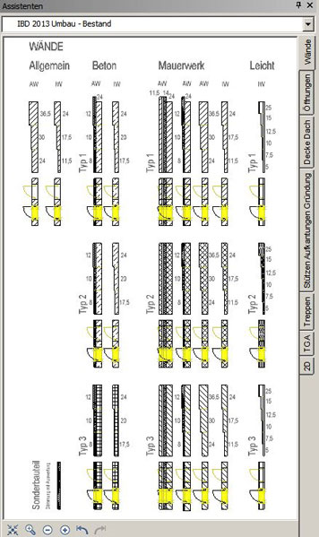  Assistent Bauteile Wände