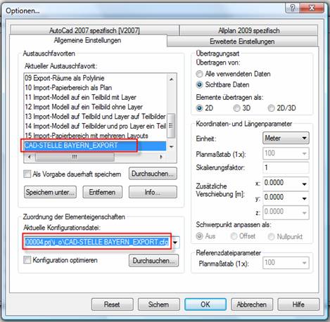 DXF Vorlagen Datenaustausch