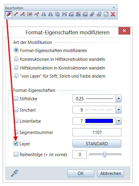 Hotline Layer zuordnen oder umbennen