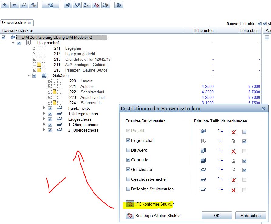 Restriktionen IFC Struktur 05